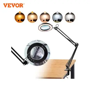 Увеличително Стъкло VEVOR с Подсветка 5-Кратна Увеличительная лампа 4,3 