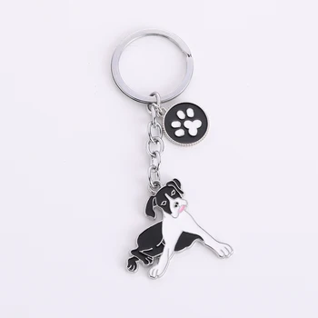 Мода 2020 година Сладко кученце висулка ключодържатели за жени медальони за домашни любимци чанта Висулка във формата на животно ключодържател от колата подаръци най-добър приятел Бижута