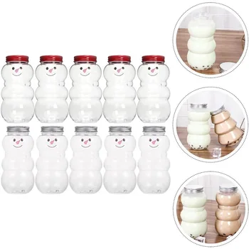пластмасова бутилка, за да украсят дома обем 1500 мл с капак, използвани за съхранение на бисквити, мляко, сокове, напитки, бонбони, подарък опаковки bottl